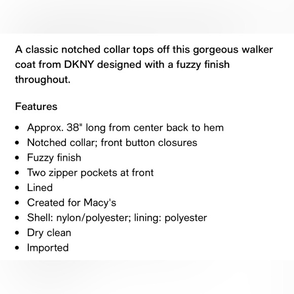 DKNY Women's Teddy Coat - Picture 2 of 7